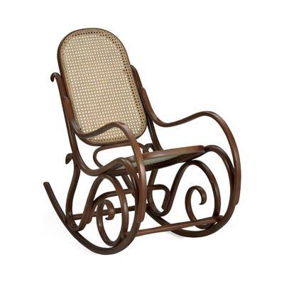 upholstered bentwood rocker